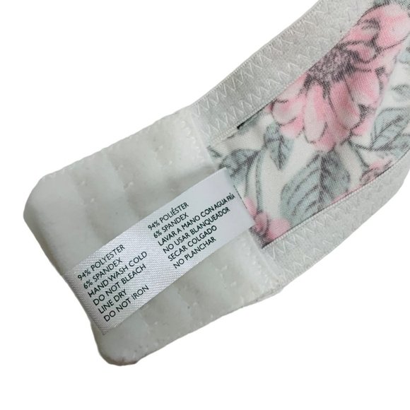 Laura Ashley Full Figure Bra Sz 40D Floral Print Comfort Strap Extra Cushion - Picture 8 of 10